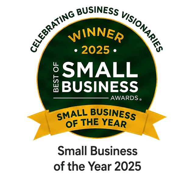 Best of Small Business Awards — Small Business of the Year 2025 winner.