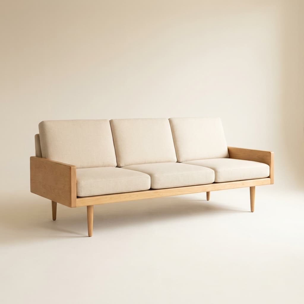 Birch Linen Sofa