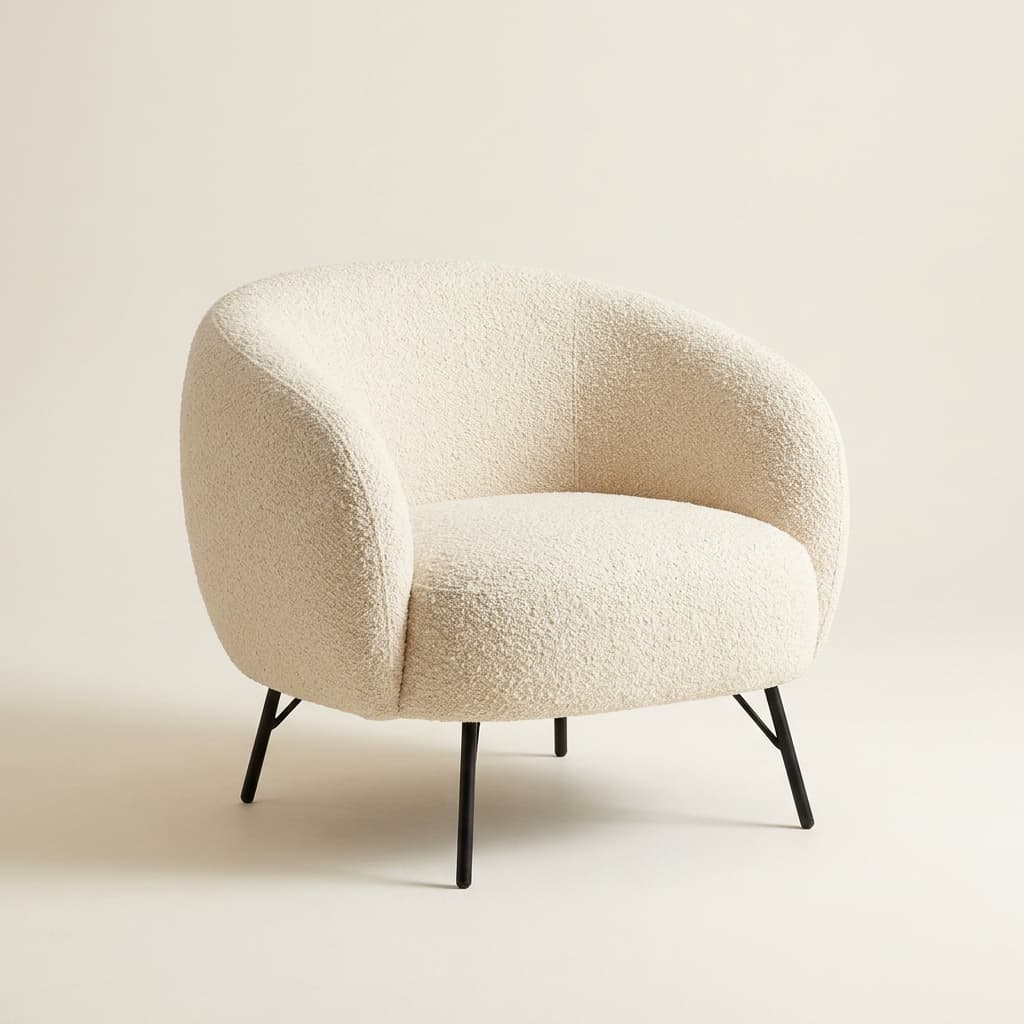 Bouclé Armchair