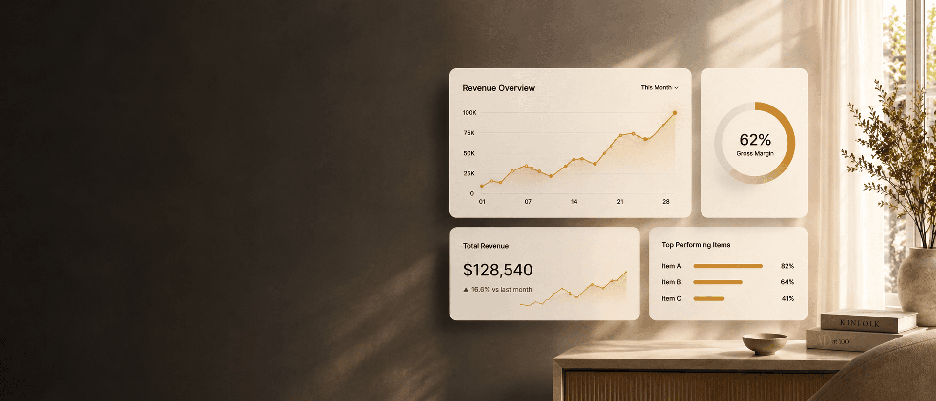 Stageory reports & analytics — editorial backdrop